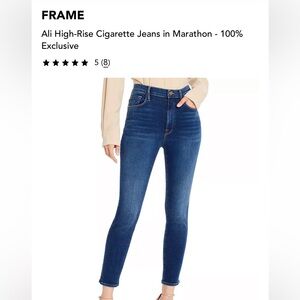 Frame Denim Dark Blue Ankle Jeans